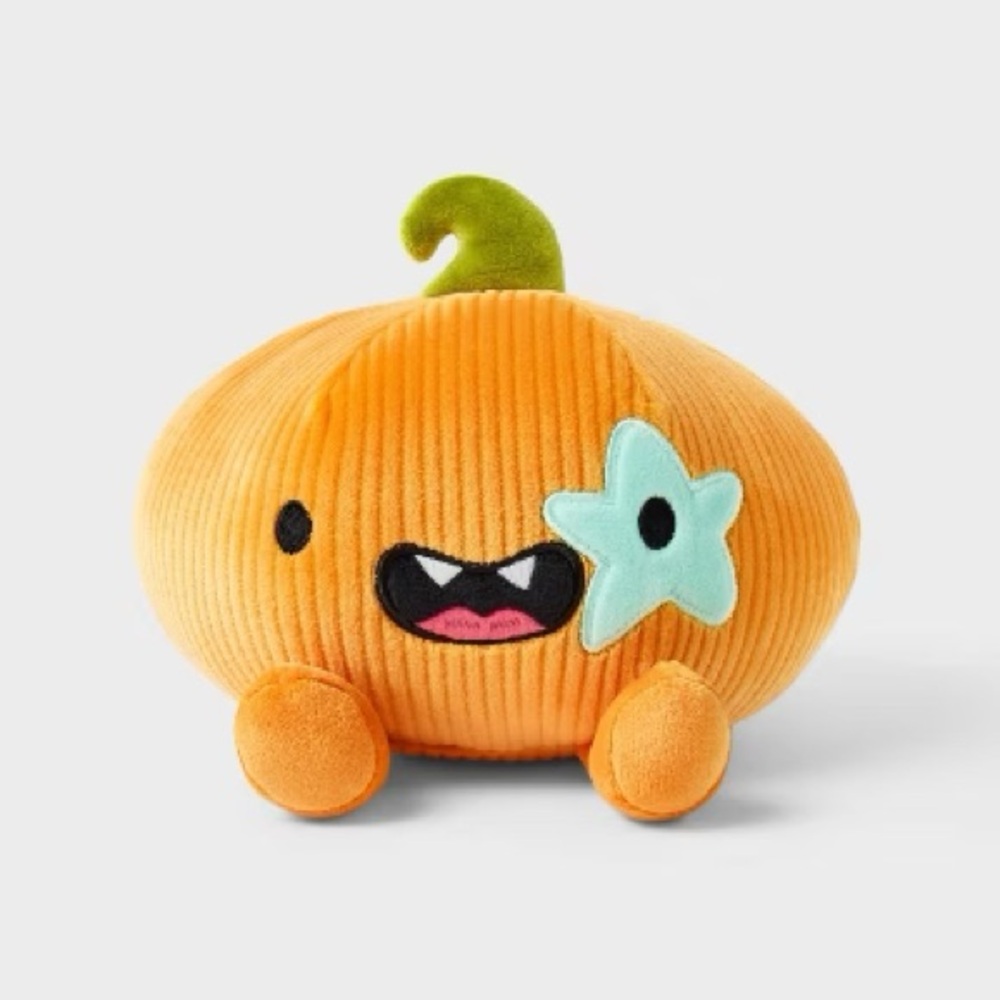 Gigglescape Orange Playful Monster Plush Toy Decor Travel Buddy